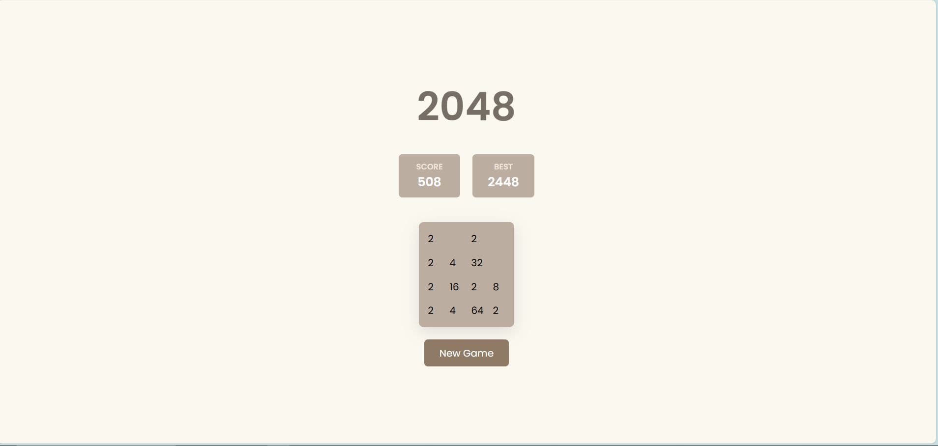 2048 Game